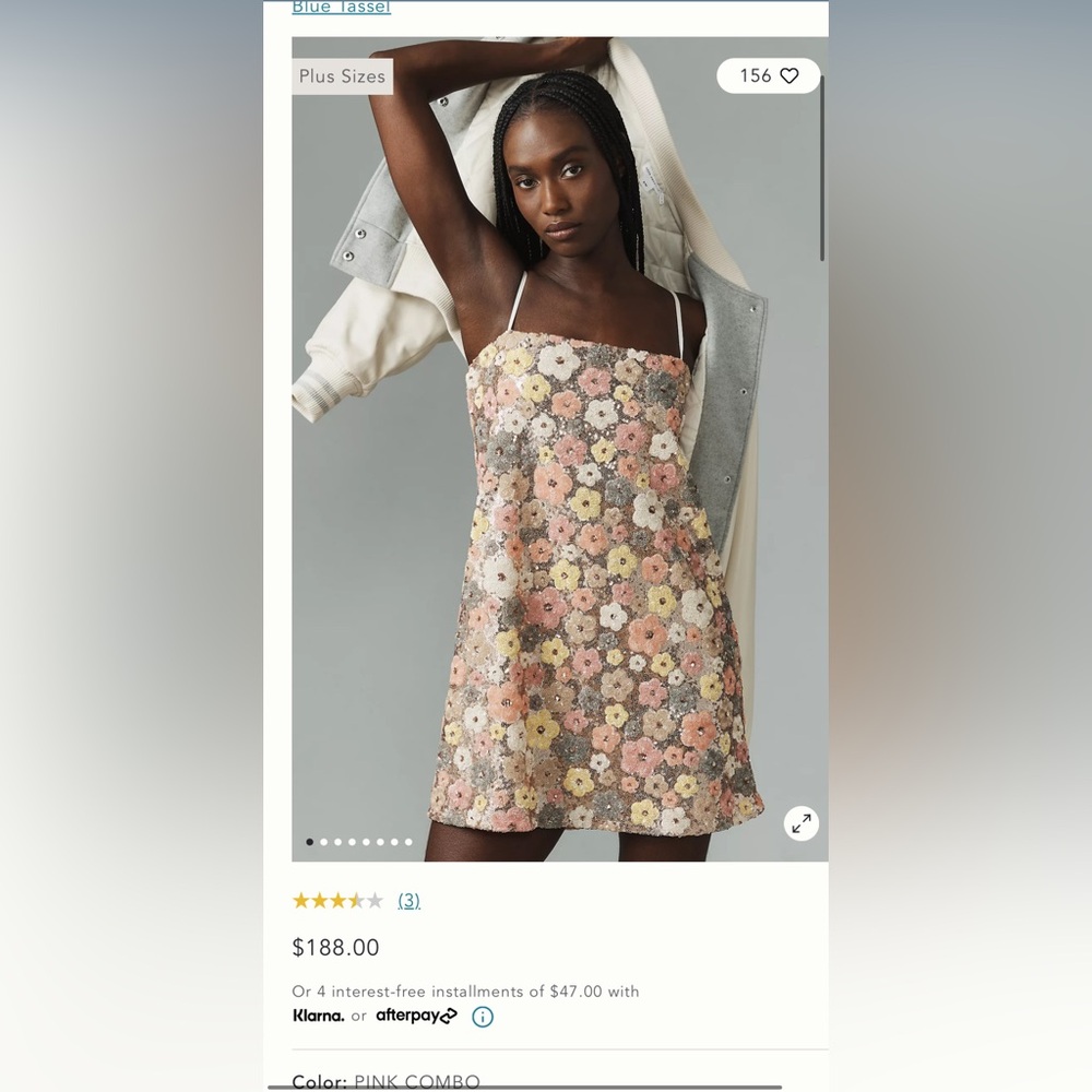 Beautiful Anthropologie sequences dress